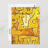 Paul Klee - Red Waistcoat Briefkaart (Voorkant / Achterkant)