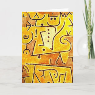 Paul Klee - Red Waistcoat Feestdagen Kaart