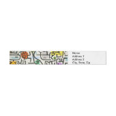 Paul Klee Rich Harbor Abstract Expressionisme Adreslabel Wikkel (Individueel)