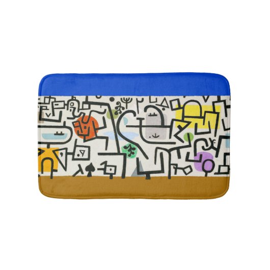 Paul Klee Rich Harbor Abstract Expressionisme Badmat (Voorkant)
