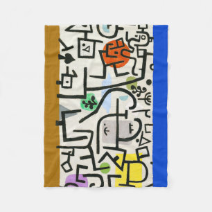 Paul Klee Rich Harbor Abstract Expressionisme Fleece Deken