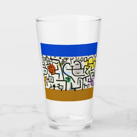 Paul Klee Rich Harbor Abstract Expressionisme Glas (Voorkant)