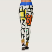 Paul Klee Rich Harbor Abstract Expressionisme Leggings (Achterkant)