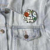 Paul Klee Rich Harbor Abstract Expressionisme Ronde Button 5,7 Cm (In situ)