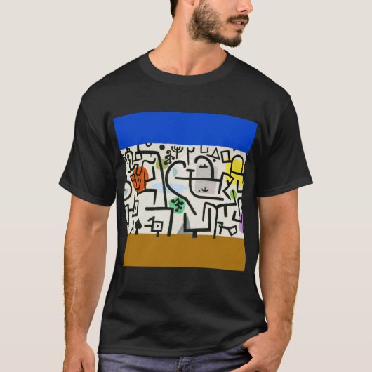 Paul Klee Rich Harbor Abstract Expressionisme T-shirt (Voorkant)
