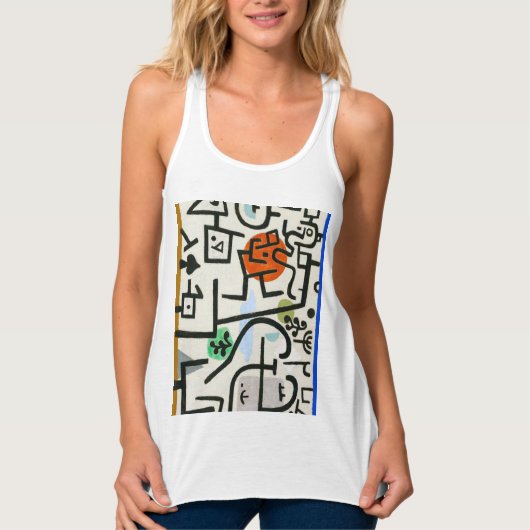 Paul Klee Rich Harbor Abstract Expressionisme Tanktop (Voorkant)