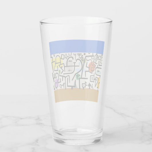 Paul Klee Rich Harbour Abstract expressionisme Glas (Achterkant)