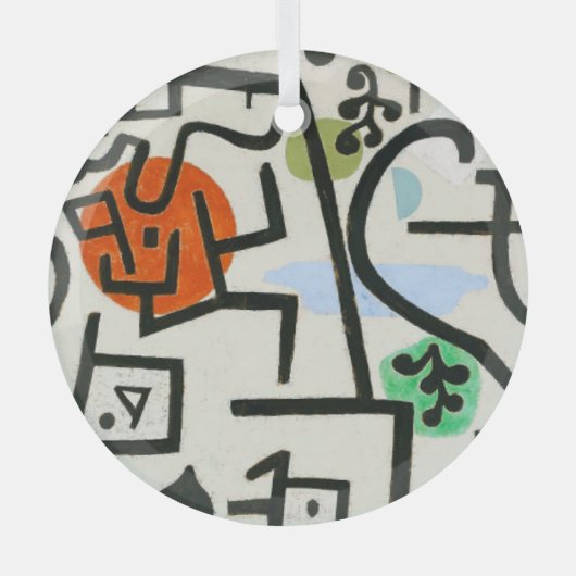 Paul Klee Rich Harbour Abstract expressionisme Glas Ornament (Voorkant)