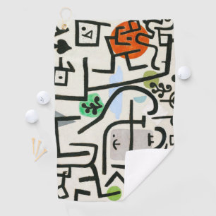 Paul Klee Rich Harbour Abstract expressionisme Golfhanddoek