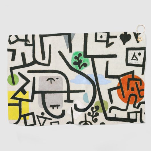 Paul Klee Rich Harbour Abstract expressionisme Golfhanddoek (Horizontaal)