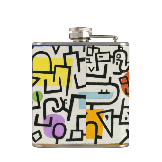 Paul Klee Rich Harbour Abstract expressionisme Heupfles (Achterkant)