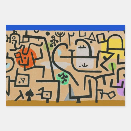 Paul Klee Rich Harbour Abstract expressionisme Inpakpapier Vel (Voorkant 3)