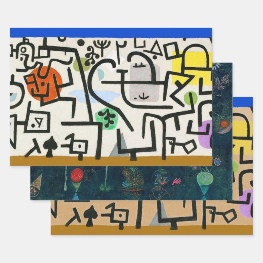 Paul Klee Rich Harbour Abstract expressionisme Inpakpapier Vel (Set)
