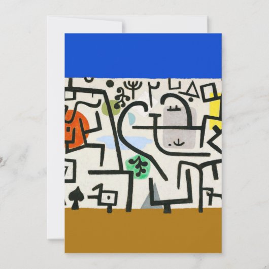 Paul Klee Rich Harbour Abstract expressionisme Kaart (Achterkant)