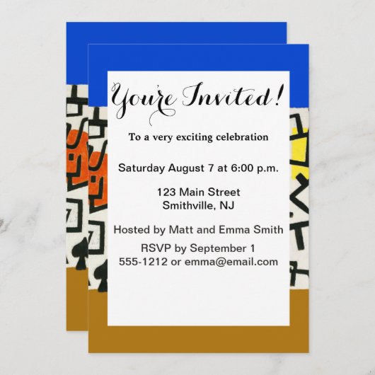 Paul Klee Rich Harbour Abstract expressionisme Kaart (Voorkant / Achterkant)