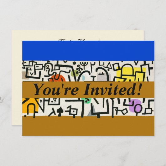 Paul Klee Rich Harbour Abstract expressionisme Kaart (Voorkant / Achterkant)