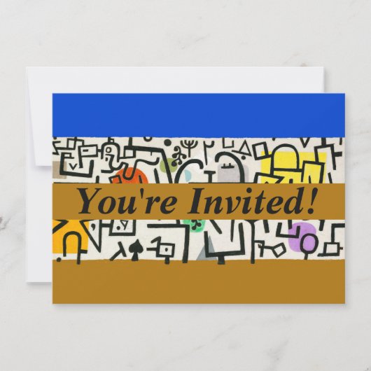 Paul Klee Rich Harbour Abstract expressionisme Kaart (Voorkant)