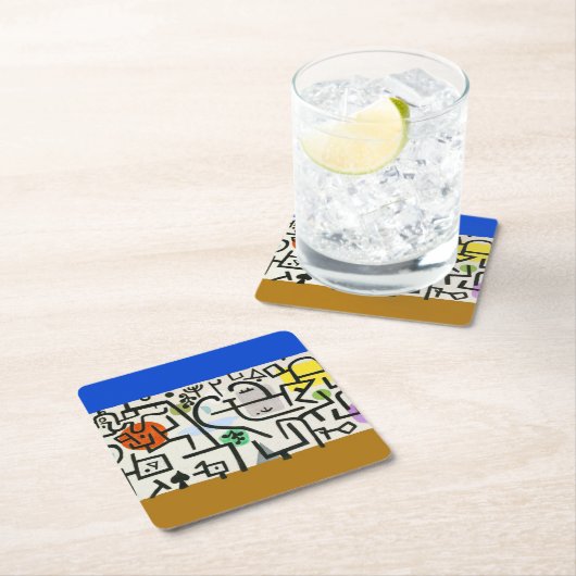 Paul Klee Rich Harbour Abstract expressionisme Kartonnen Onderzetters (Insitu)