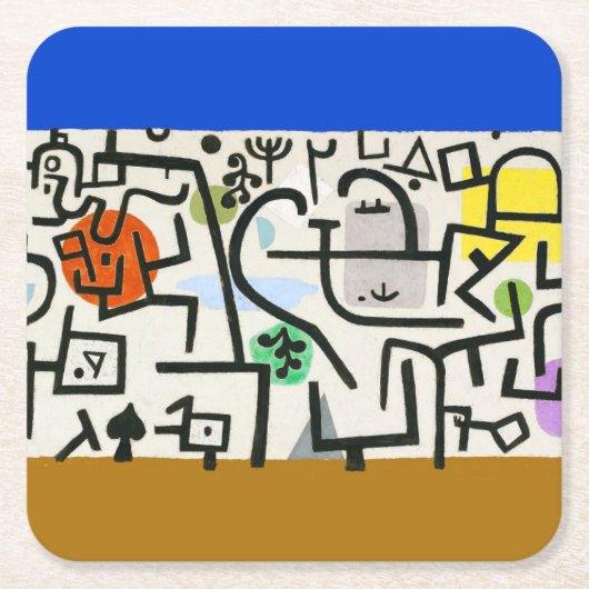 Paul Klee Rich Harbour Abstract expressionisme Kartonnen Onderzetters (Voorkant)