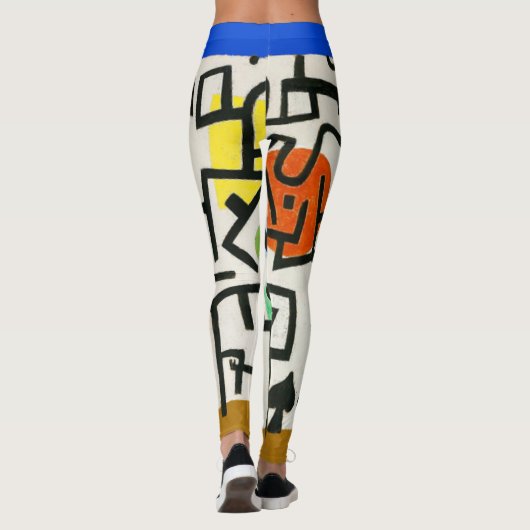 Paul Klee Rich Harbour Abstract expressionisme Leggings (Achterkant)