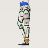 Paul Klee Rich Harbour Abstract expressionisme Leggings (Links)