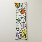 Paul Klee Rich Harbour Abstract expressionisme Lichaamskussen (Achterkant (Verticaal))