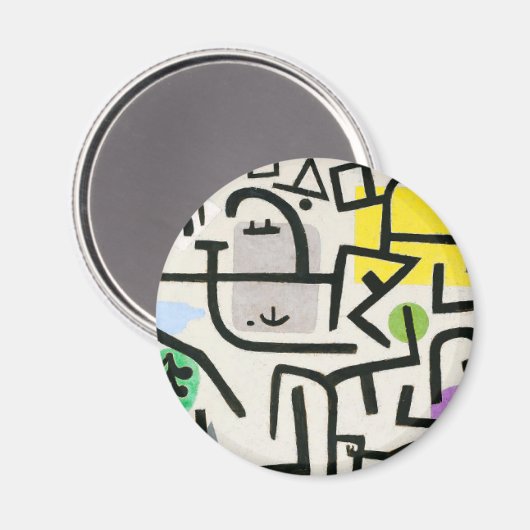 Paul Klee Rich Harbour Abstract expressionisme Magneet (Voorkant / Achterkant)