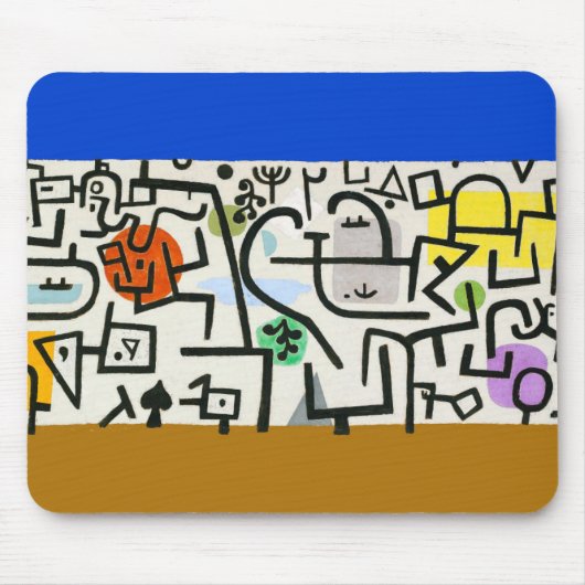 Paul Klee Rich Harbour Abstract expressionisme Muismat (Voorkant)