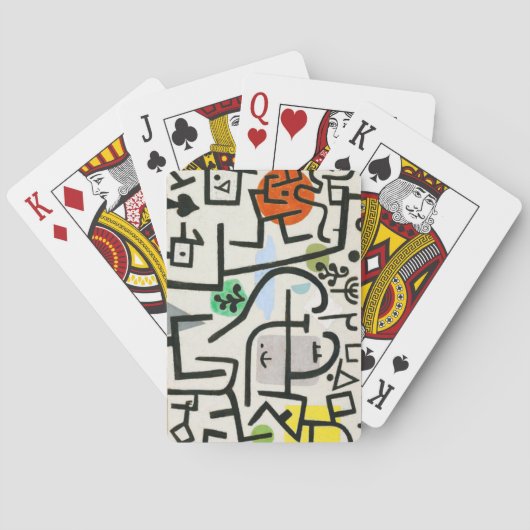 Paul Klee Rich Harbour Abstract expressionisme Pokerkaarten (Achterkant)