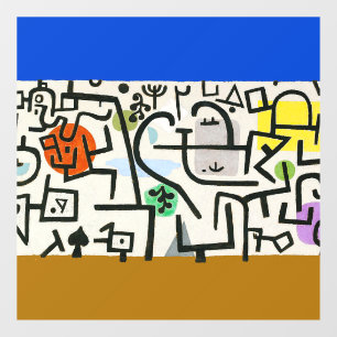 Paul Klee Rich Harbour Abstract expressionisme Raamsticker