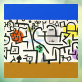 Paul Klee Rich Harbour Abstract expressionisme Raamsticker (Vel 3)