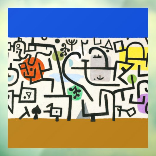 Paul Klee Rich Harbour Abstract expressionisme Raamsticker (Vel 3)