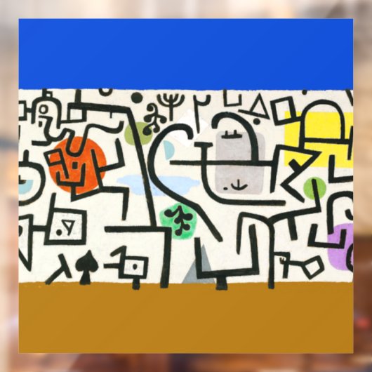 Paul Klee Rich Harbour Abstract expressionisme Raamsticker (Vel 2)