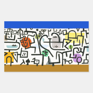 Paul Klee Rich Harbour Abstract expressionisme Rechthoekige Sticker