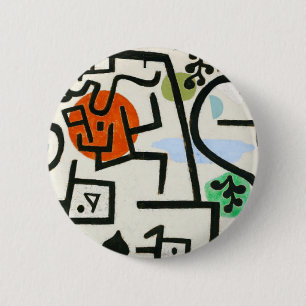Paul Klee Rich Harbour Abstract expressionisme Ronde Button 5,7 Cm