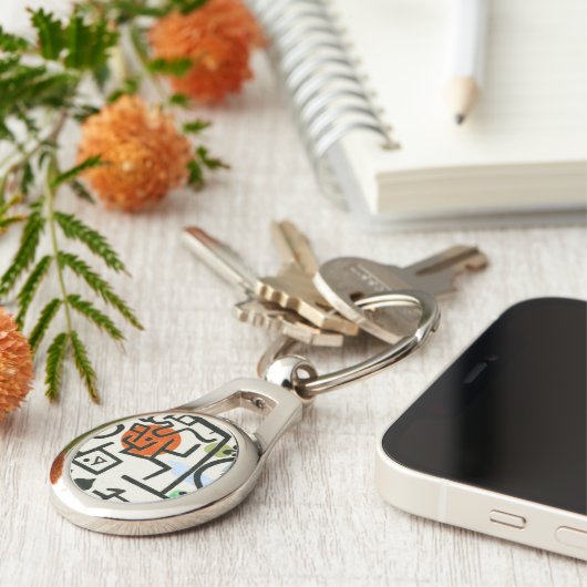 Paul Klee Rich Harbour Abstract expressionisme Sleutelhanger (Zijkant)