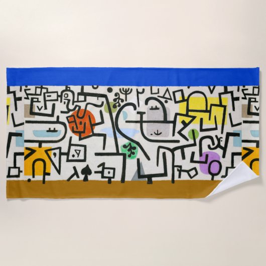 Paul Klee Rich Harbour Abstract expressionisme Strandlaken (Voorkant)