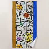 Paul Klee Rich Harbour Abstract expressionisme Strandlaken (Voorkant)