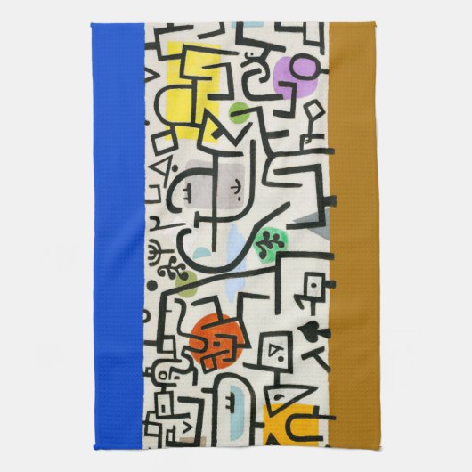 Paul Klee Rich Harbour Abstract expressionisme Theedoek (Verticaal)