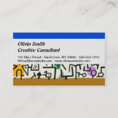 Paul Klee Rich Harbour Abstract expressionisme Visitekaartje (Voorkant)