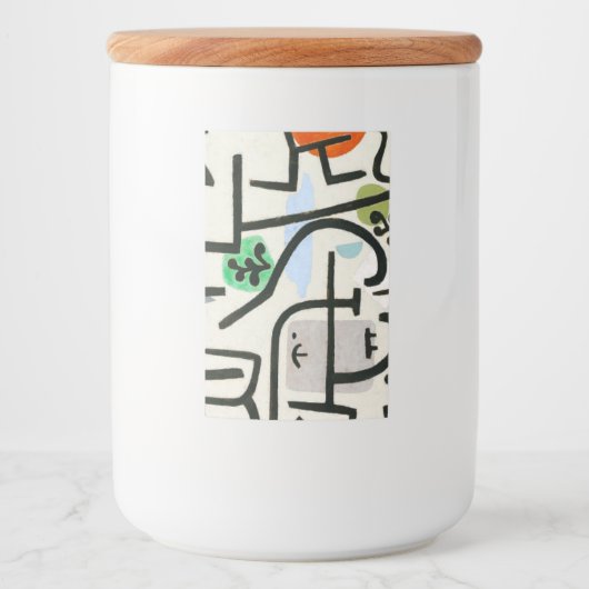 Paul Klee Rich Harbour Abstract expressionisme Voedselcontainer Etiket (Voorkant)