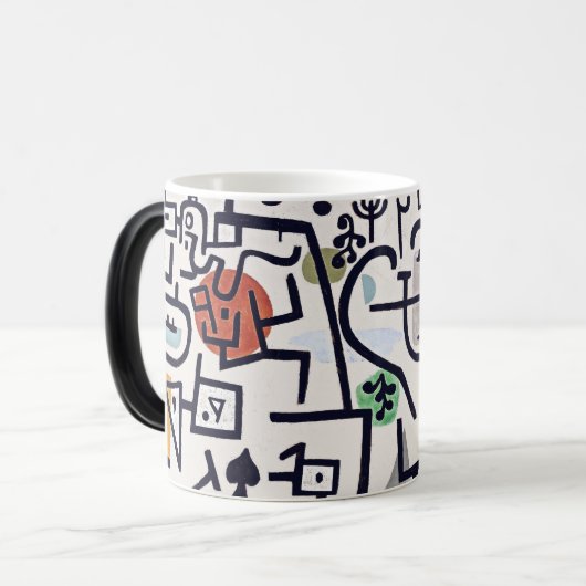 Paul Klee Rich Port Abstract Art Mug Magische Mok (Voorkant links)