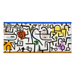 Paul Klee Rich Port Abstract Expressionistische Ku Foto Afdruk