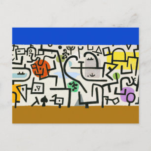 Paul Klee Rich Port Harbor Abstract reizen Briefkaart