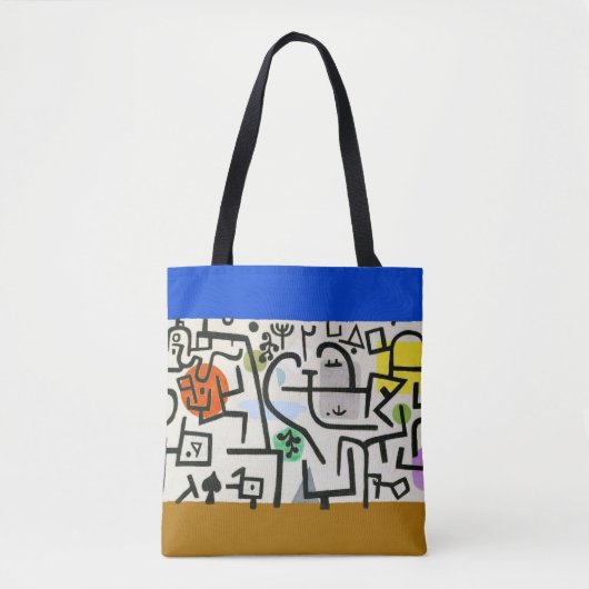 Paul Klee Rich Port Harbor Abstract reizen Tote Bag (Voorkant)