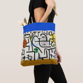 Paul Klee Rich Port Harbor Abstract reizen Tote Bag (Dichtbij)