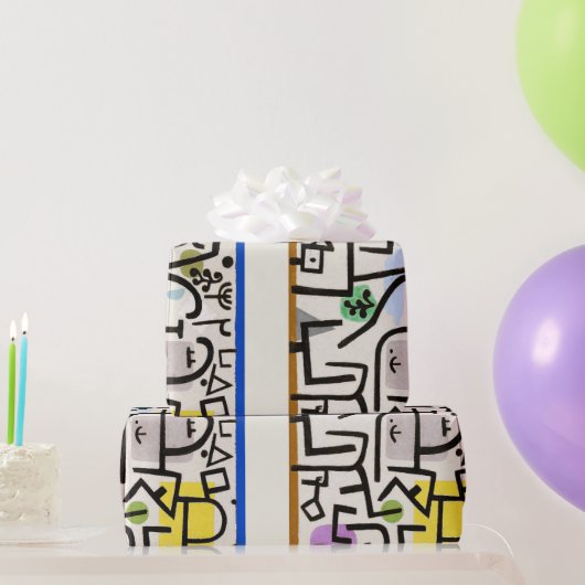 Paul Klee "Rich Port" Modern Abstract Cadeaupapier (Feestgeschenken)