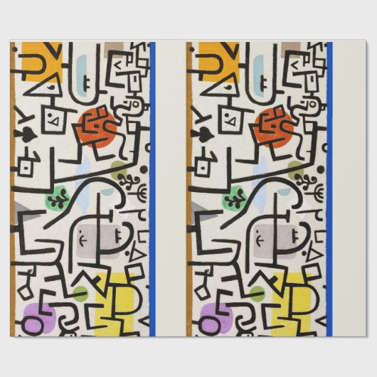 Paul Klee "Rich Port" Modern Abstract Cadeaupapier (Vlak)