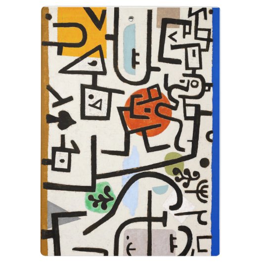 Paul Klee "Rich Port" Modern Abstract Klembord (Achterkant)