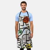 Paul Klee "Rich Port" Modern Abstract Schort (Gedragen)